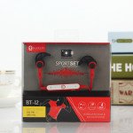 Wholesale HD Wireless Bluetooth Stereo Sports Headset BT12 (Red)